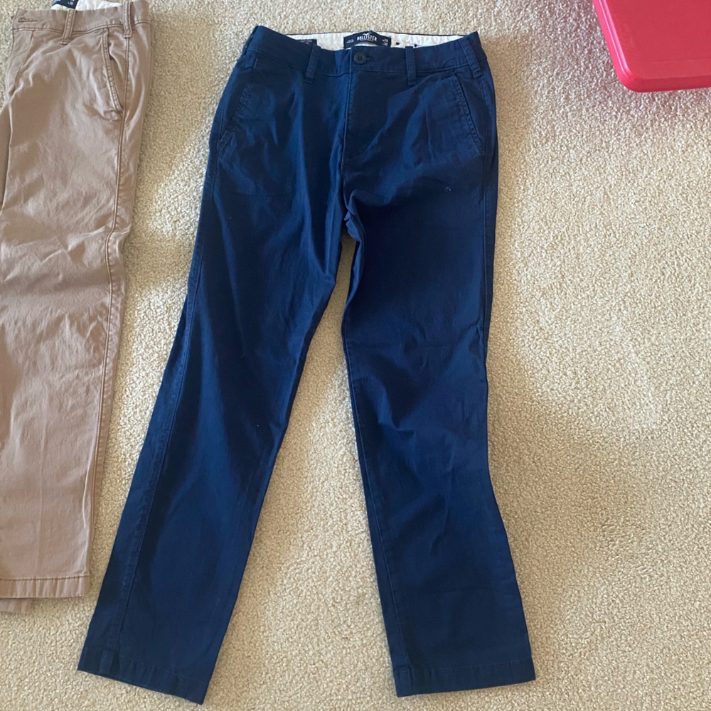 Slim straight chino Hollister pants 29w 30 l